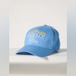 New With Tags Anthropologie Coney Island Picnic Script Baseball Cap